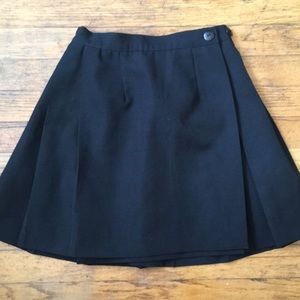Vintage 1990s black pleated mini skirt XXS